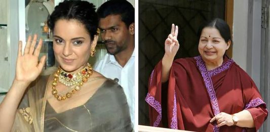 Kangana Ranaut and J Jayalalithaa