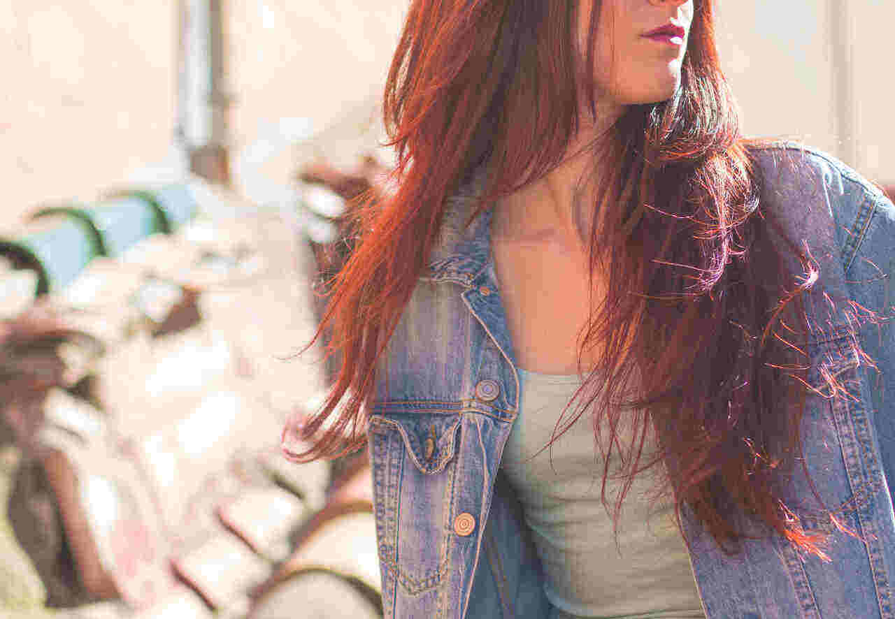 Woman with Hair Wig