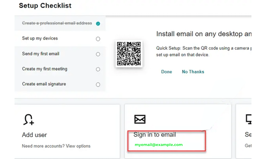 Compose and send an email using GoDaddy Webmail step 1