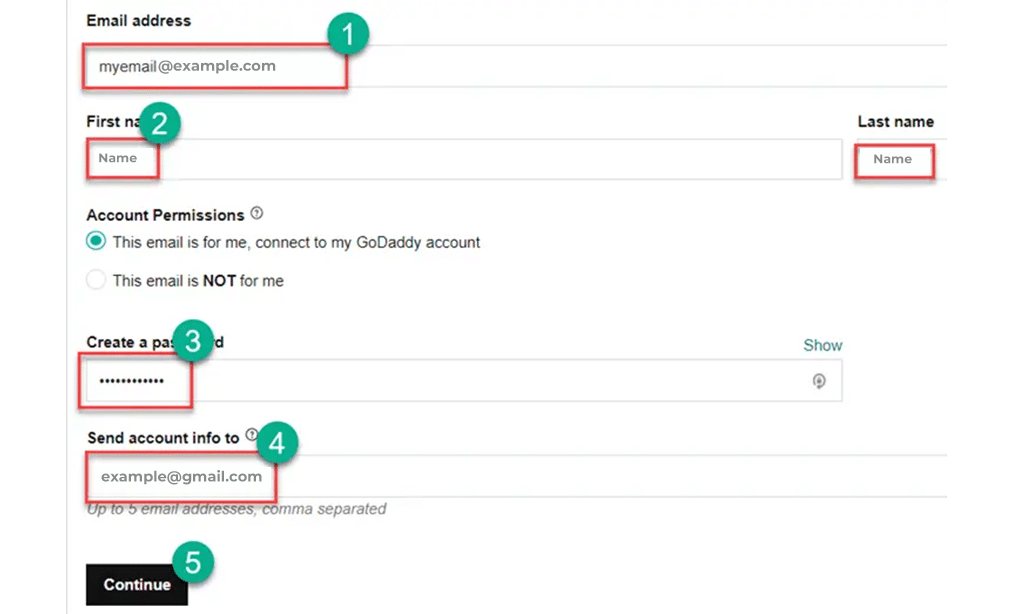 Configure Email step 2