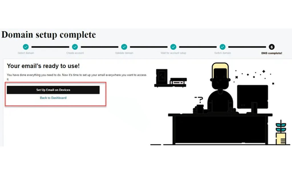 Configure Email step 5