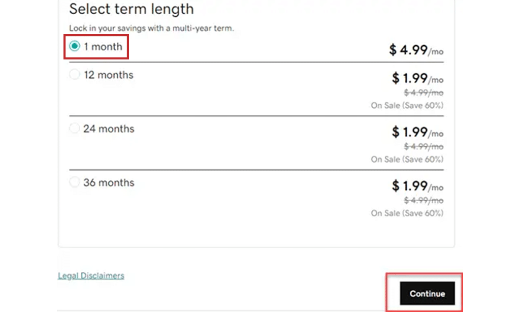 Purchase Godaddy Email step 3