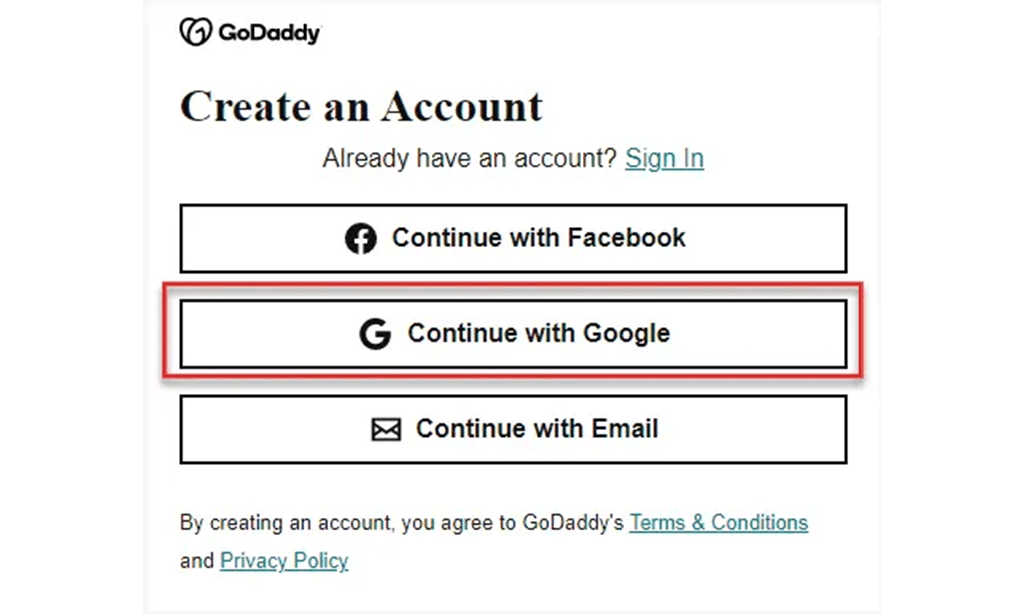 Purchase Godaddy Email step 6