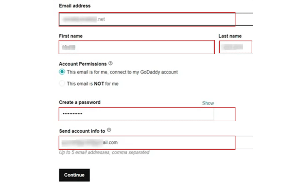 Purchase Godaddy Email step 7