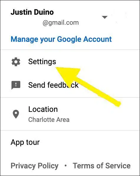 Click the Settings