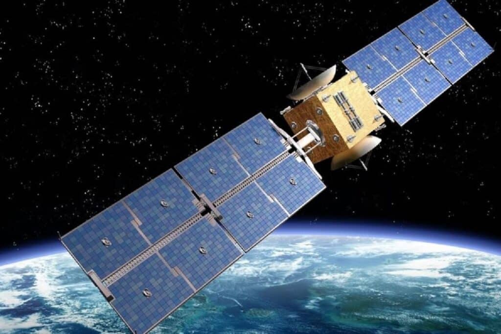 Satellite and Earth