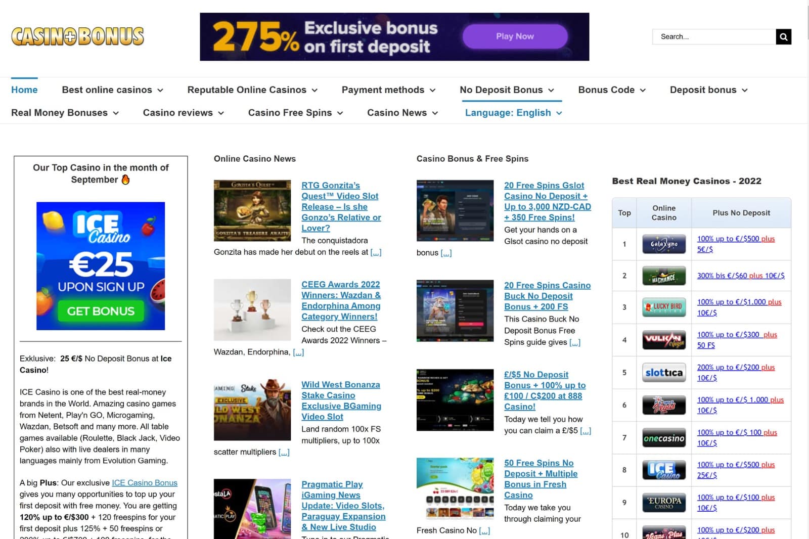 Casino Plus Bonus