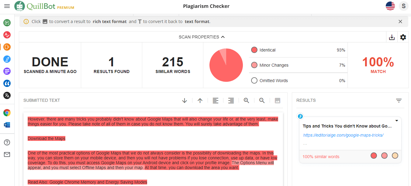 Plagiarism Checker