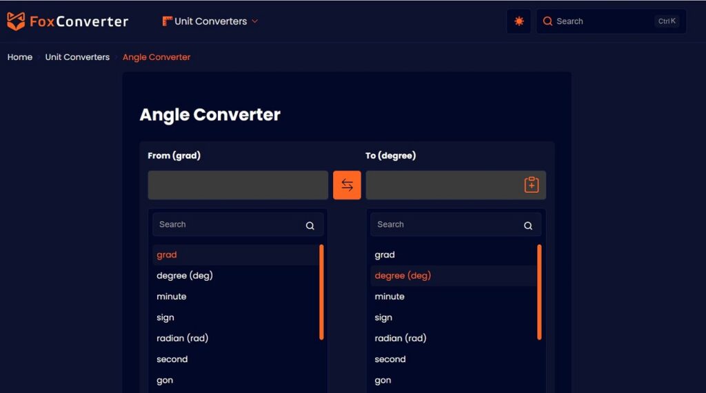 Angle Calculator