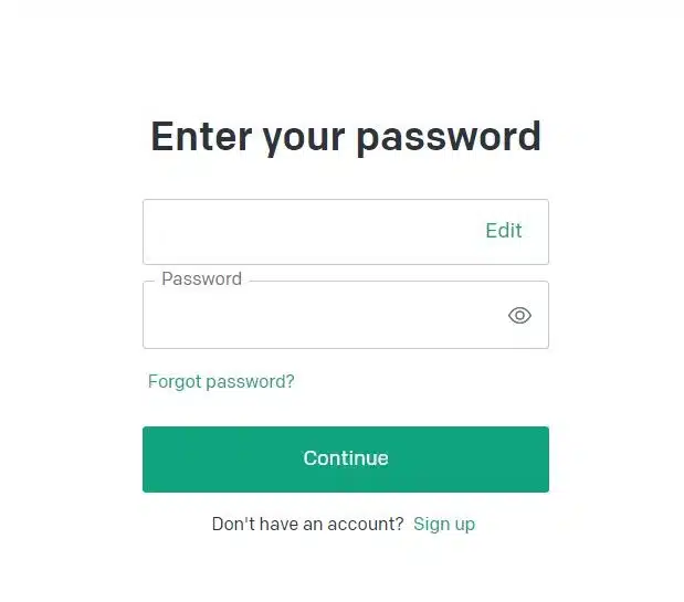 Log in to ChatGPT