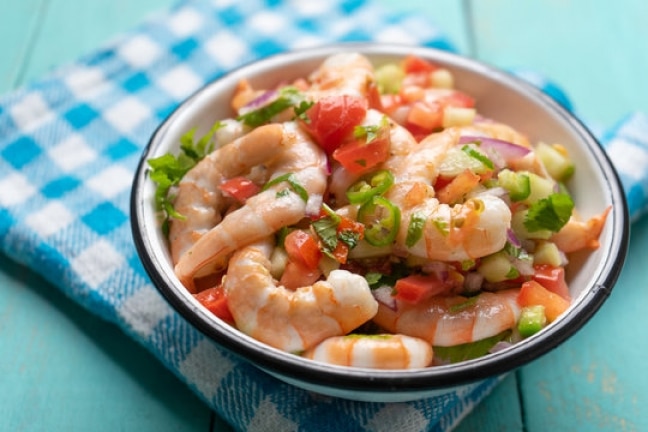 Mexican shrimp ceviche