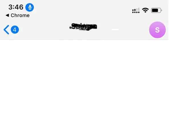 tap the user's name
