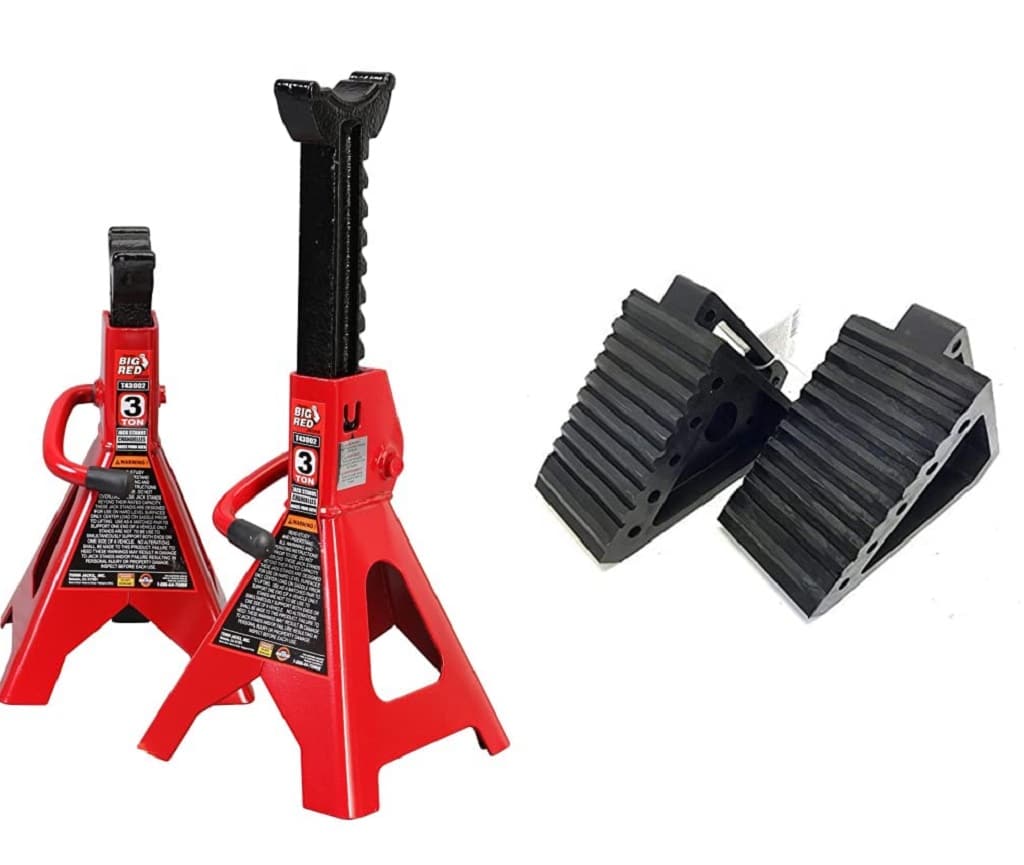 BIG RED T43202 Torin Steel Jack Stands: 3 Ton 