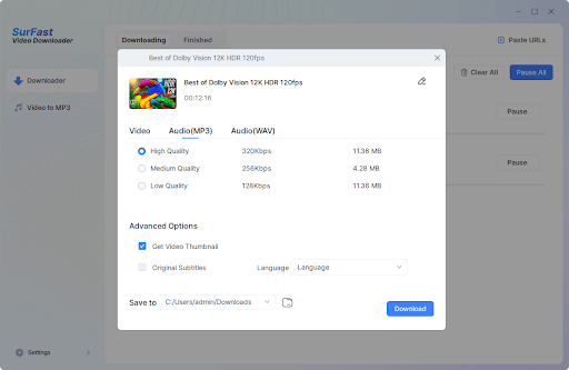 Download Youtube Audio