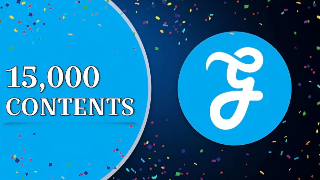 celebrating 15000 content milestone