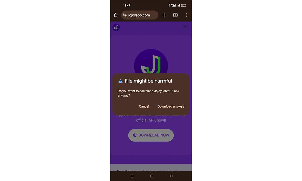 harmful warning jojoy Minecraft