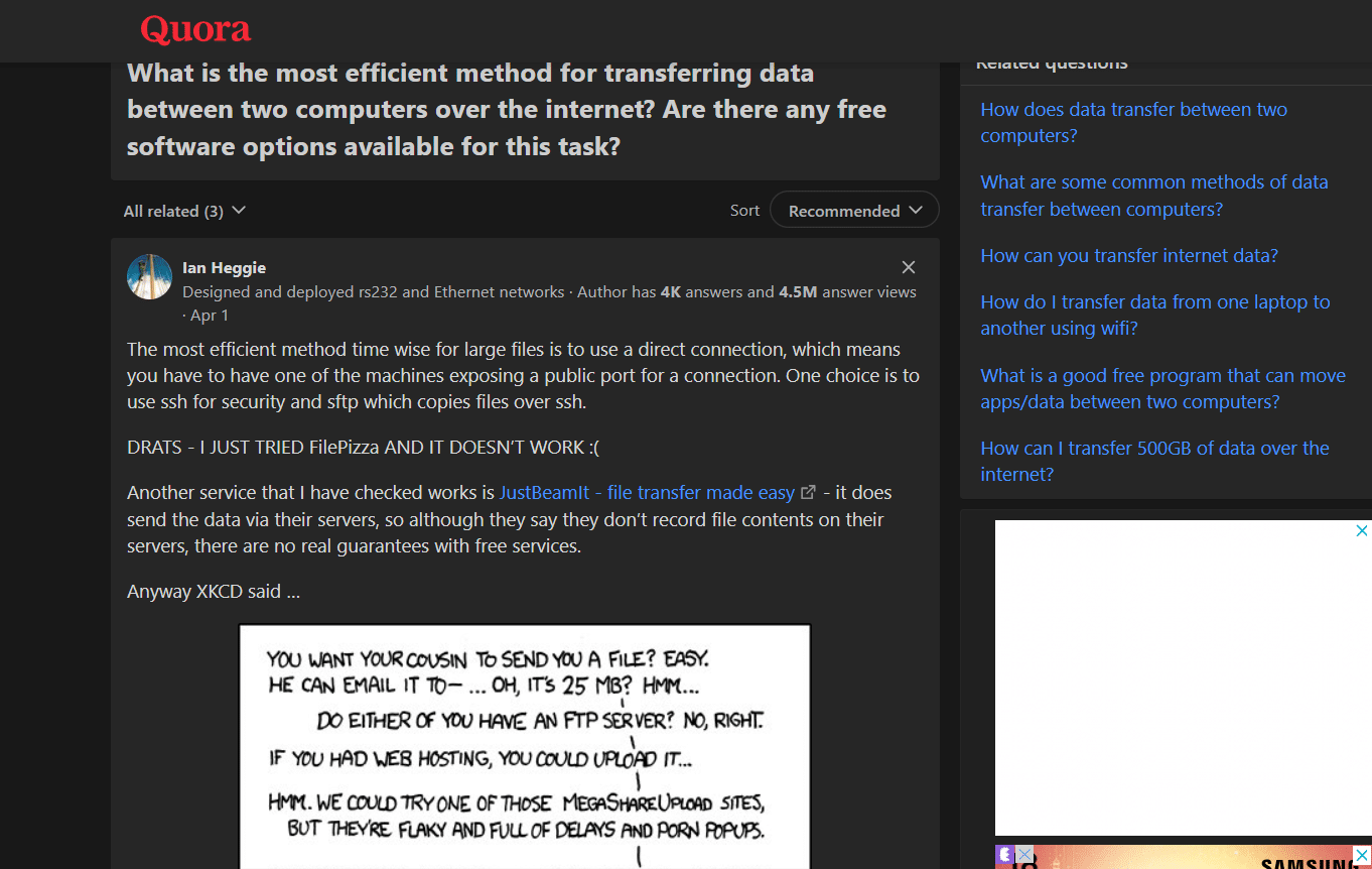how to send large file over internet - quora