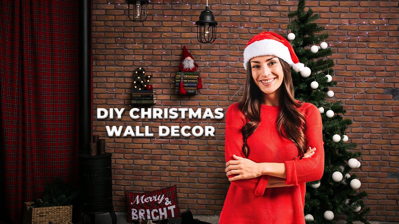 DIY Christmas wall decor