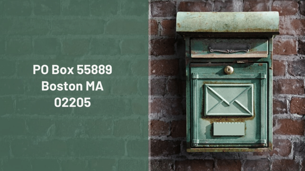 PO Box 55889 Boston MA 02205