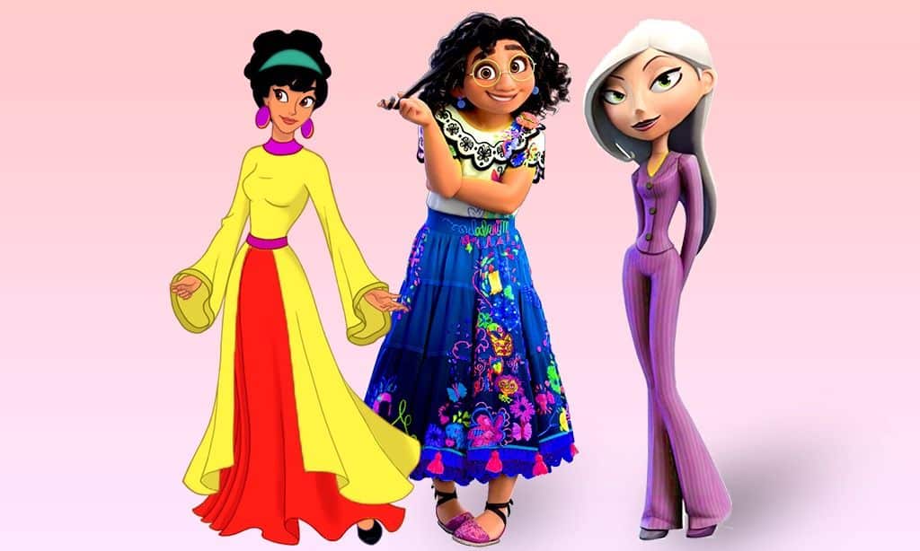 light skin cartoon characters
