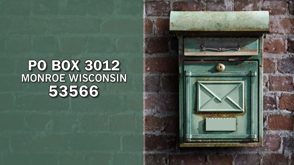po box 3012 monroe wisconsin 53566