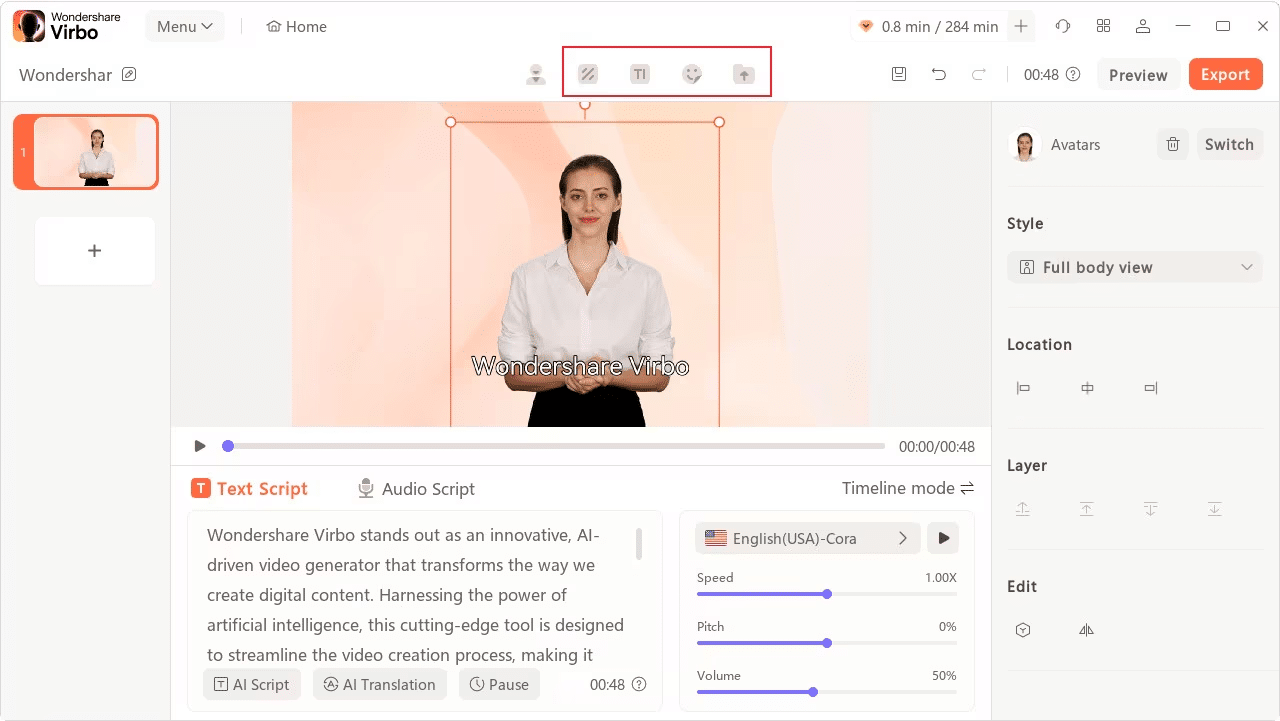 edit the video