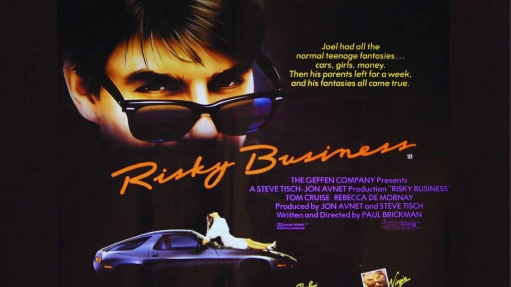 RISKY BUSINESS 1983 Warner Bros film with Tom Cruise 