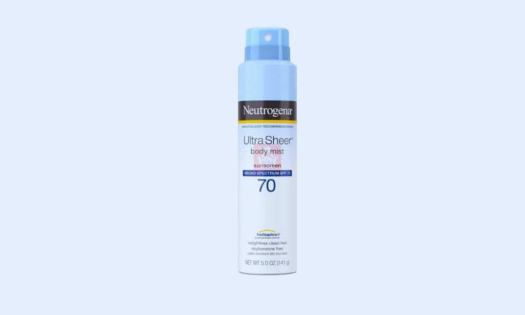 Neutrogena Ultra Sheer Body Mist Sunscreen (SPF 70)