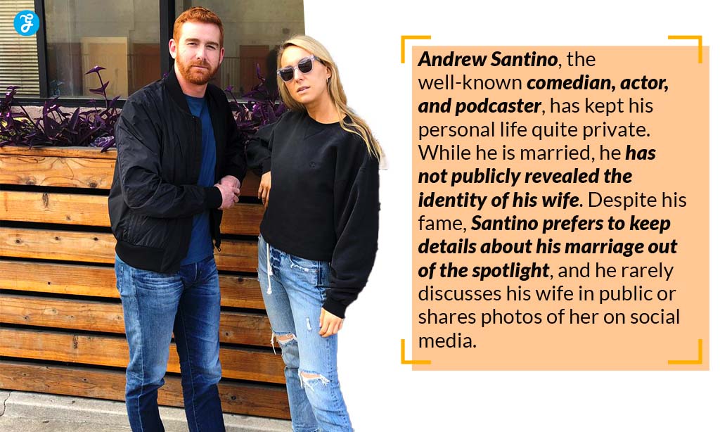 the relationship between andrew santino and his wife jessica