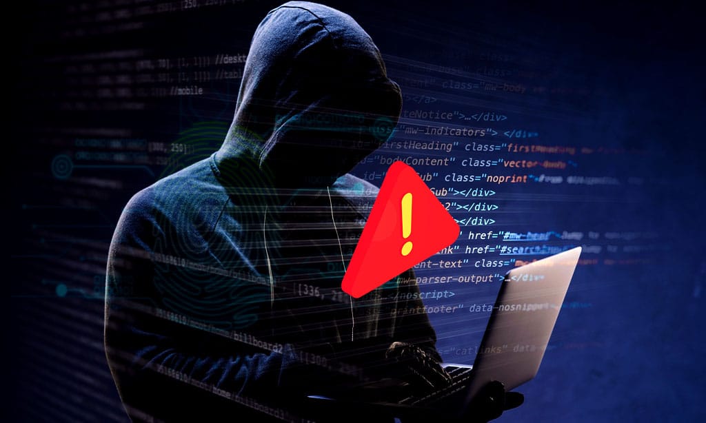 Highlighting the theme of cyber threats or security breaches