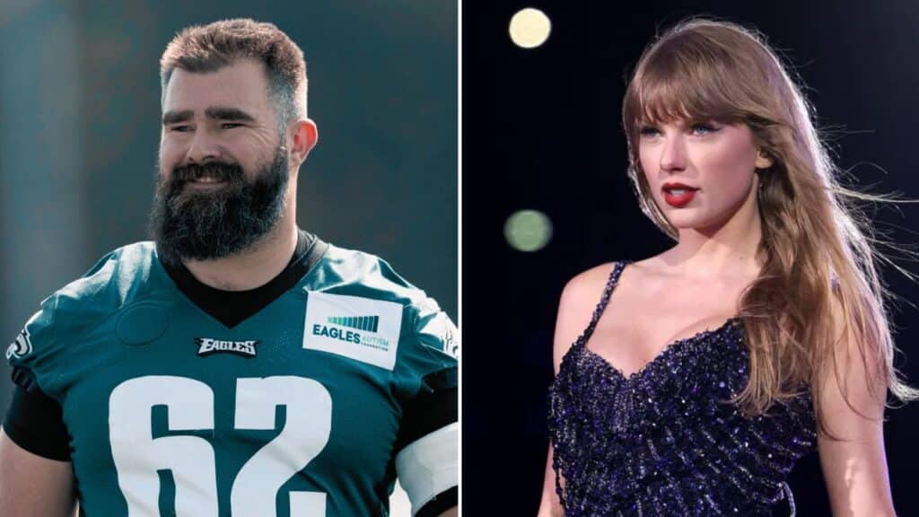 jason kelce dad mode taylor swift concert