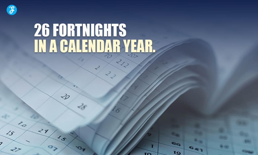 calculating fortnights in a year