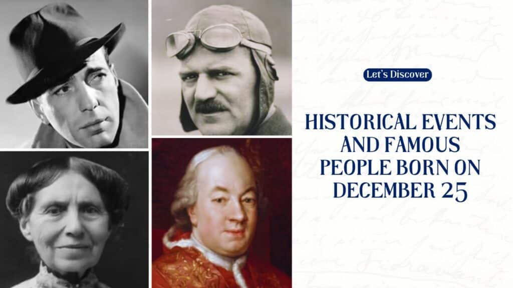 Historical Events and Famous People Born on December 25