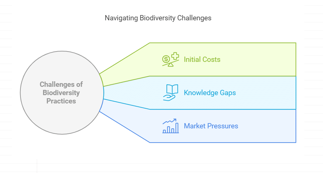 Challenges and Limitations of Biodiversity Practices