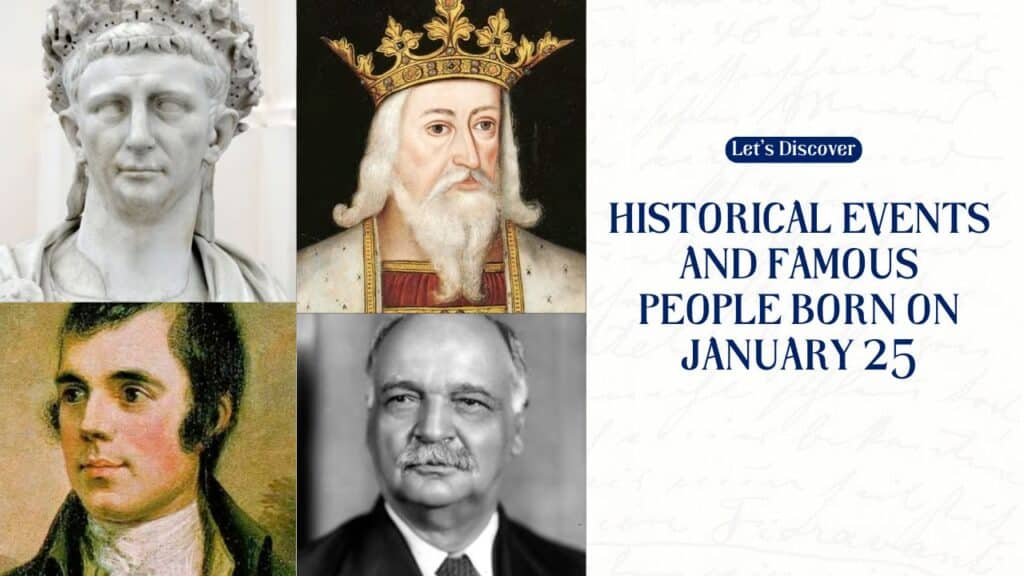 Discover the Historical Events and Famous People Born on January 25