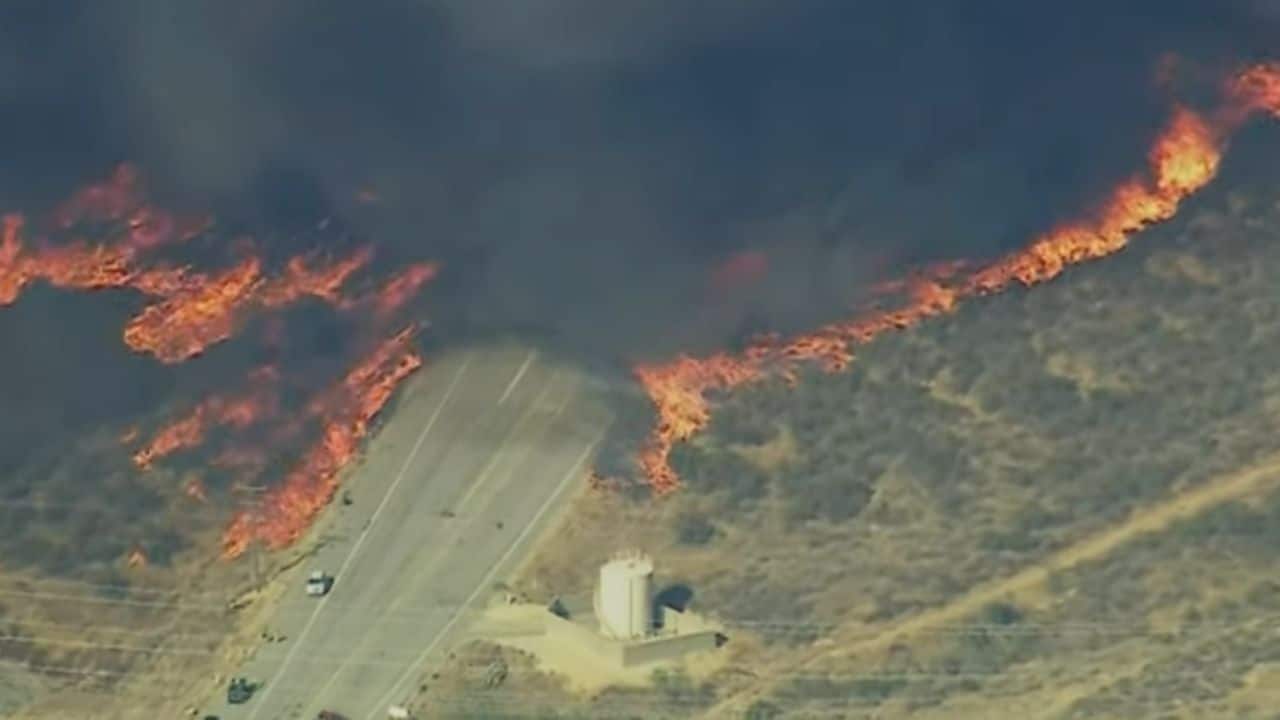 Los Angeles Wildfires Hughes Fire Evacuation