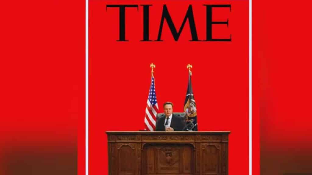 Time Elon Musk Resolute Desk Cover
