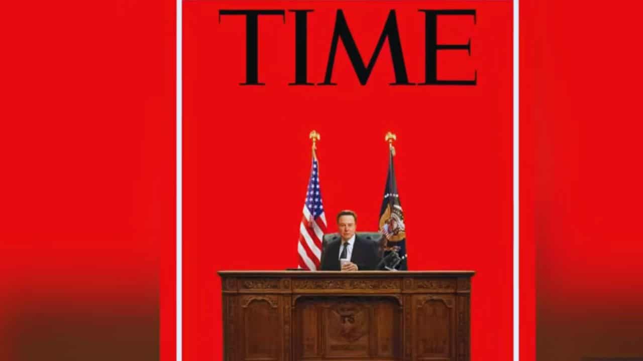 Time Elon Musk Resolute Desk Cover