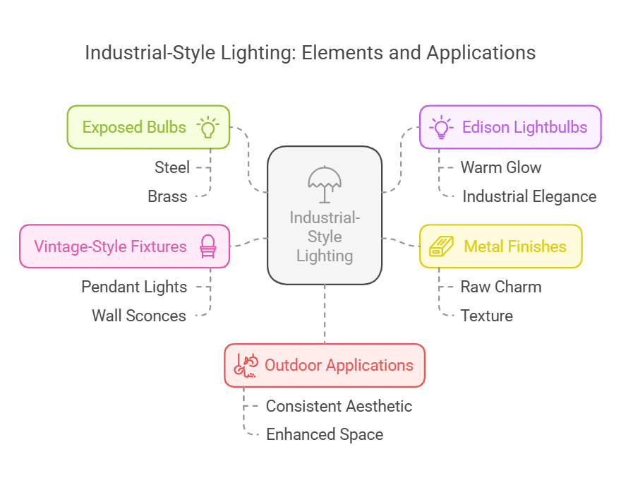 Incorporate Industrial-Style Lighting